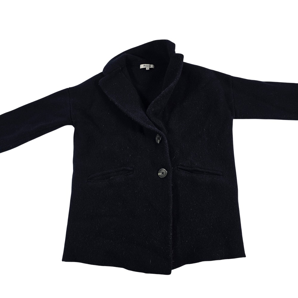Madewell Navy Wool Blend Blazer Style Jacket Size Small